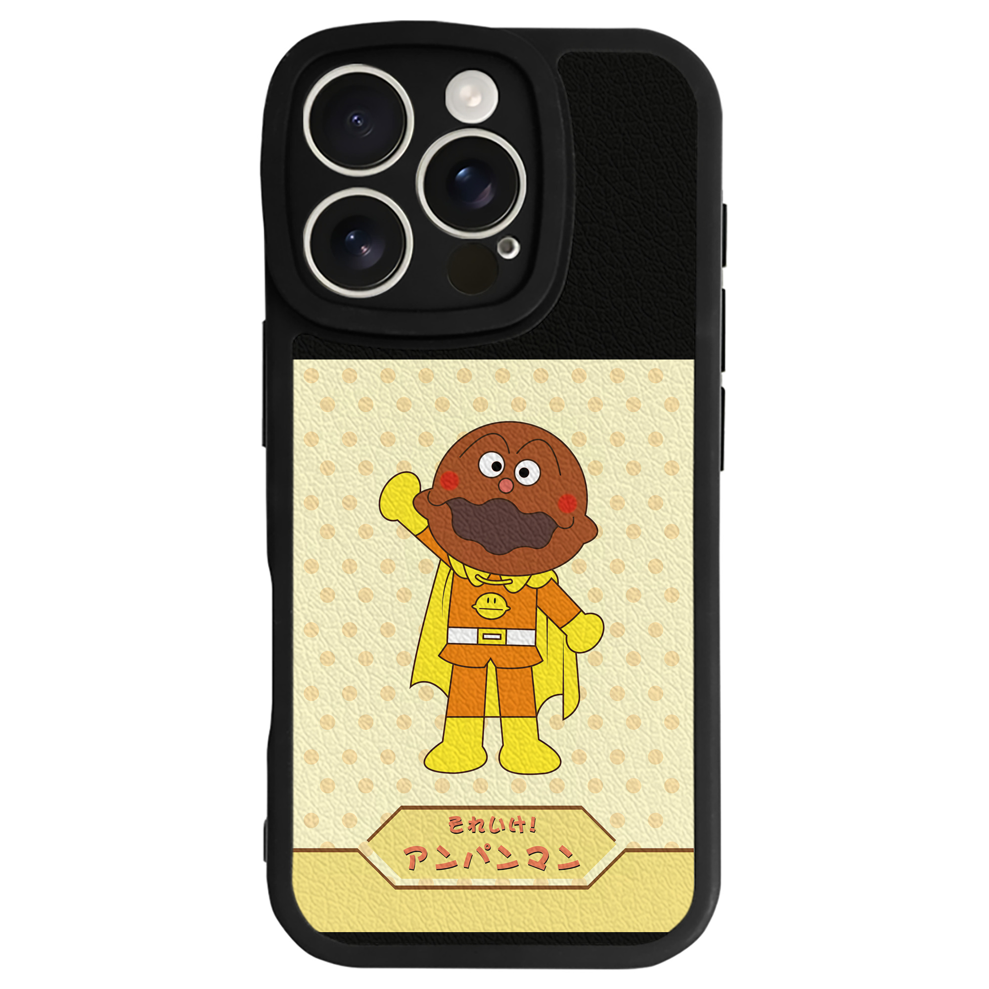 （画像用） アンパンマン Anpanman 【iPhone 16シリーズ対応】シリコンスマホケース（レザー調） 材質：シリコン
